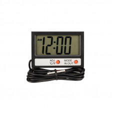 Термометр электронный комнатно-уличный с часами REXANT
