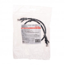 Патч-корд U/UTP, CAT 6, RJ45-RJ45, 26AWG, LSZH, черный, 0,5м REXANT