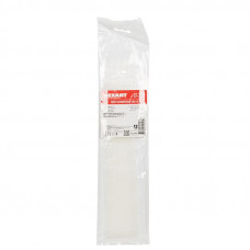 Стяжка полимерная многоразовая 300х10мм, прозрачная (20 шт/уп) REXANT