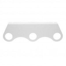 Держатель дозатора для жидкого мыла и шампуней на 3 флакона настенный, белый REXANT