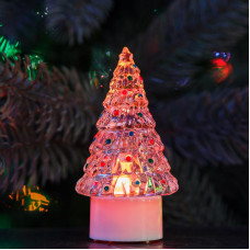 Фигура светодиодная на подставке Елочка средняя, RGB