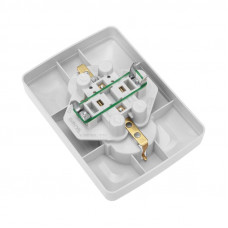 DEA Розетка 2-ая с/з с/у 16А Бел KRANZ