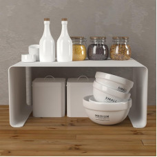 Полка-органайзер настольная, белая REXANT