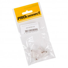 Разъем RJ-45(8P8C) под витую пару, UTP, CAT 5e (15 µ'/ 15 микродюймов), пакет, 5шт. PROconnect