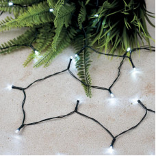 Гирлянда садовая (каскад) Летний Дождь 6,9м, 6500К с аккумулятором и выносной солнечной панелью LAMPER