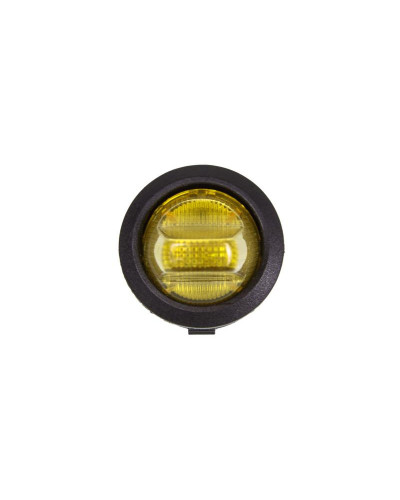 Выключатель клавишный круглый 250V 6А (3с) ON-OFF желтый REXANT (перепак. из 12в)