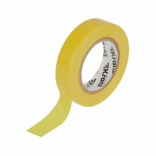 Изолента ПВХ 0,13х15мм, 20м, желтая KRANZ