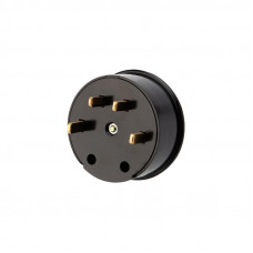 Вилка ВШ для электрической плиты 32А, 380В, 3Р+РЕ (ОУ) черная REXANT