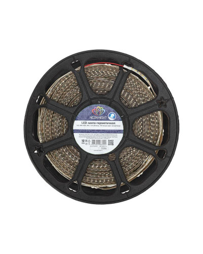 Лента светодиодная 12В, SMD2835, 19,2 Вт/м, 120 LED/м, 3000К, 10мм, 50м, IP65 LAMPER