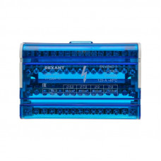 Шина на DIN-рейку в корпусе (кросс-модуль) 4х15 REXANT