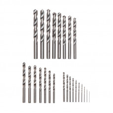 Набор сверл по металлу, 1-13мм (через 0,5мм), HSS, цилиндрический хвостовик, металлический кейс, 25 шт. KRANZ