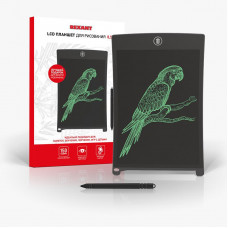 Электронный планшет для рисования 8,5 дюймов, черный REXANT