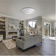 Светильник настенно-потолочный Satori Melody 2700-6500 K RGB Bluetooth Sound с пультом и APP LED REXANT