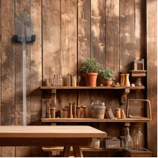 Держатель-органайзер для хранения садового инвентаря, настенный, черный REXANT