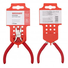 Кусачки для точных работ 115мм никелированные, авторазжим, обливные рукоятки REXANT