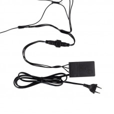 Гирлянда светодиодная Сеть треугольная 1,5х2х2м 136 LED ТЕПЛЫЙ БЕЛЫЙ черный ПВХ IP65 свечение с динамикой 230В контроллер в комплекте NEON-NIGHT