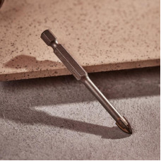 Сверло по стеклу и керамике  6 мм, 4 грани, шестигранный хвостовик Kranz