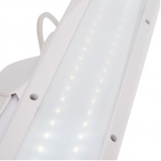 Лампа настольная бестеневая, струбцина, ECO light, 84 SMD LED, сенсорный диммер, белая REXANT