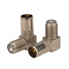 Переходник угловой гнездо F – штекер TV PROconnect