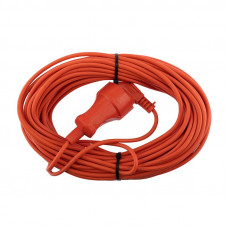 Удлинитель-шнур ПВС 2х0,75, 20м, б/з, 6А, 1300Вт, IP20, оранжевый (Сделано в России) PROconnect