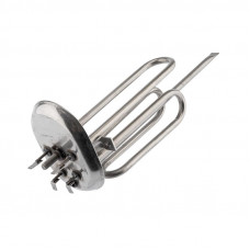 Нагревательный элемент для бойлера ТЭН 2500 Вт  (1000+1500), TW, нерж, овальный фланец Ø80/110, место под анод М5, клеммы под разъем, L265мм, 220V,REXANT