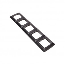 DEA Рамка 5-я горизонтальная Черный Металлик KRANZ