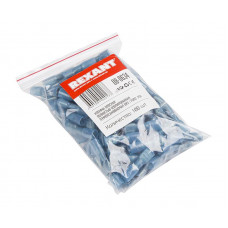 Клемма плоская полностью изолированная термоусаживаемая РПи-м-т 2.5-(6.3)/РпИм-т 2-7-0,8 гнездо 6.6 мм 1.5-2.5 мм² синий REXANT