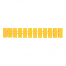 Клеммная винтовая колодка KВ-35 10-35, ток 80 A, полипропилен желтый REXANT (10 шт./уп.)