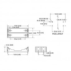 Отсек батарейный Li-ion, 2х18650 (на плату), 1 штука