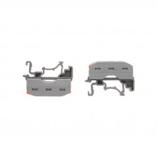 Клемма СМК 222-422D проходная 2-полюсная, с креплением на DIN-рейку (0,08-4 мм²) серая (50 шт./уп.) REXANT