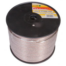 Кабель акустический 2х4,00мм², прозрачный SILICON, 100м REXANT