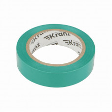 Изолента ПВХ 0,13х15мм, 10м, зеленая KRANZ