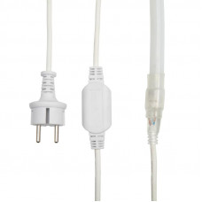 Гибкий неон диаметр 16мм круглый 144 LED/м БЕЛЫЙ 230В бухта 50м (с комплектом подключения) NEON-NIGHT