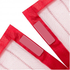 Дверная антимоскитная сетка 210х100см, с магнитами по всей длине, красная REXANT