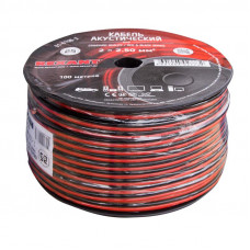 Кабель акустический 2х2,50мм², красно-черный, 100м REXANT