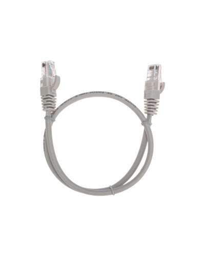 Патч-корд U/UTP, CAT 5e, RJ45-RJ45, 26AWG, LSZH, серый, 0,5м REXANT