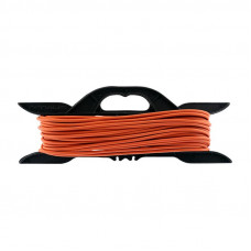 Удлинитель-шнур на рамке ПВС 2х0,75, 20м, б/з, 6А, 1300Вт, IP20, оранжевый (Сделано в России) PROconnect