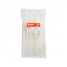 Стяжка нейлоновая многоразовая 200x7,5мм, белая (100 шт/уп) REXANT