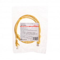 Патч-корд U/UTP, CAT 5e, RJ45-RJ45, 26AWG, LSZH, желтый, 1м REXANT