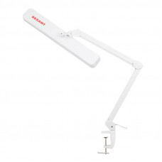 Лампа настольная бестеневая, струбцина, ECO light, 324 SMD LED, диммер, теплый/холодный свет, белая REXANT