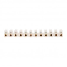 Клеммная колодка винтовая KВ-16 (6-16 мм²), ток 30 A, полиэтилен белый (ЗВИ) REXANT