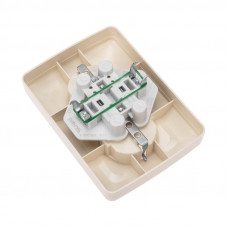 DEA Розетка 2-ая керамика с/з с/у 16А Беж KRANZ