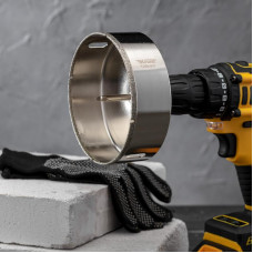 Коронка алмазная 120мм по керамограниту с центровочным сверлом KRANZ