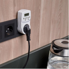 Розетка с электронным таймером недельный 1мин/7дн 20 программ ON/OFF REXANT RX - 31А