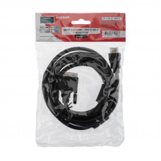 Шнур HDMI - DVI-D, 3м, Gold, с фильтрами REXANT