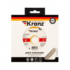 Диск алмазный отрезной сплошной 115x22,2x1,8x10мм KRANZ