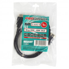 Кабель HDMI - HDMI 1.4, 1м Silver PROconnect