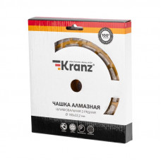 Чашка алмазная шлифовальная, двухрядная, 180х22,2мм KRANZ