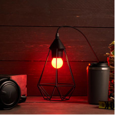 Лампа накаливания, диаметр 45мм, E27, 10Вт, красная колба, 230В NEON-NIGHT