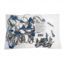 Хомут червячный 32-50/9-0,7мм, с ключом, нержавеющая сталь W2, (50 шт/уп) REXANT